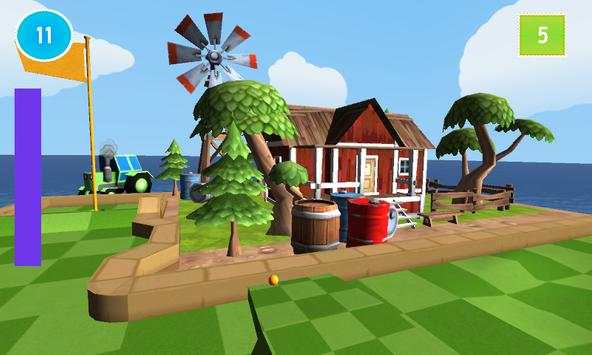 cartoon mini golf games 2 3D screenshot 3