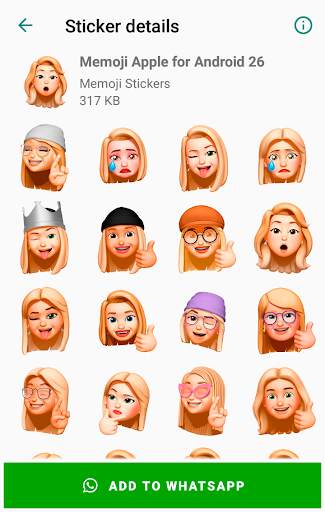 Memoji Apple Stickers for Android WhatsApp screenshot 8