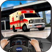 In Car Ambulance Drive icon