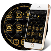 Luxury  gold theme Business theme Lock screen icon