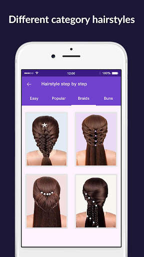 Hairstyles step by step easy,  screenshot 2