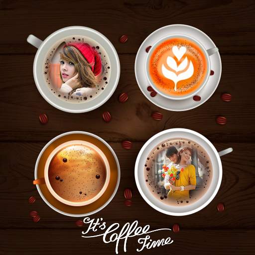 Coffee Cup Dual Photo Frame 2.1