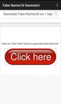 Fake Name/Id Generator screenshot 1