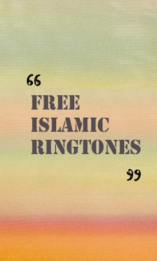 Free Islamic Ringtones App 2020 screenshot 1