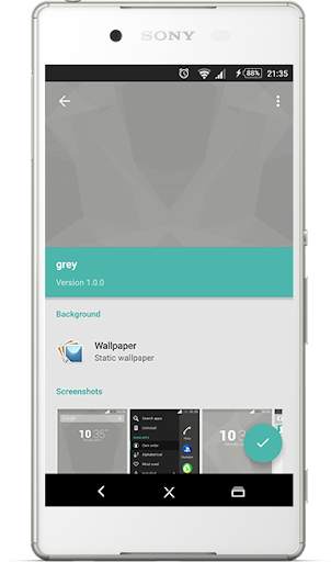 Dark Grey xperia theme screenshot 4