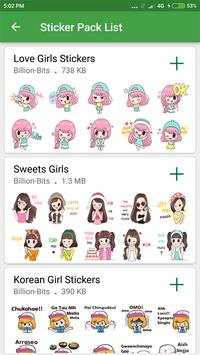 Girl Sticker For Whatsapp screenshot 2