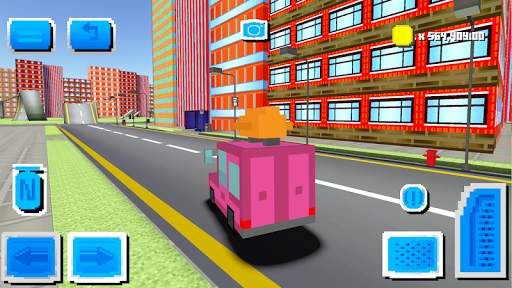 Blocky Car Driving screenshot 4