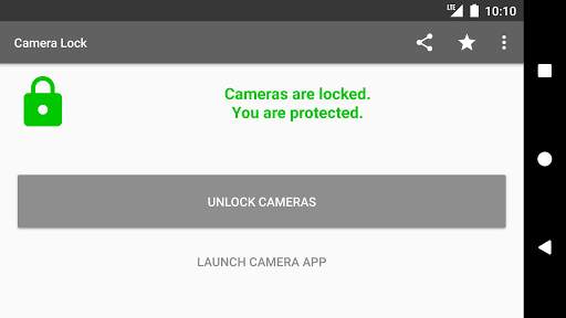 Camera Lock – Phone & Tablet Camera Security App 7 تصوير الشاشة