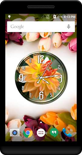 Flower Clock Live Wallpaper screenshot 2