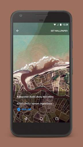 Earth Wallpapers -  Satellite imagery from Google screenshot 8