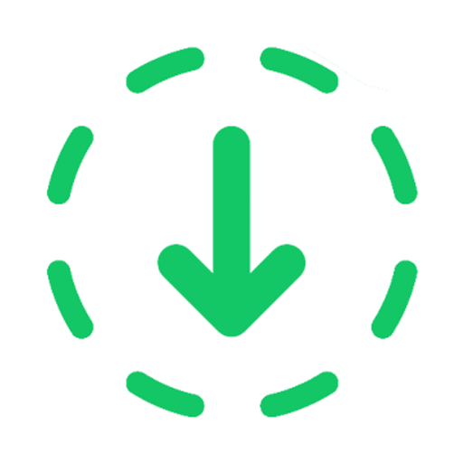 Download status of images and videos icon