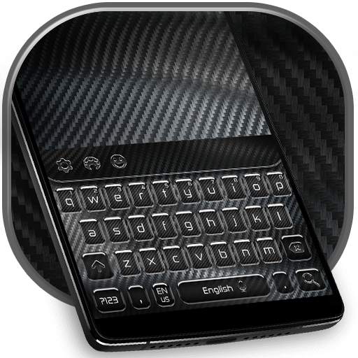 Carbon Fiber Keyboard Hi-Tech Theme 10001004