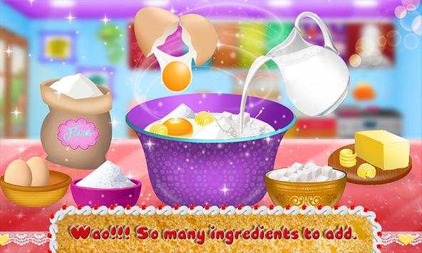 Princess Delicious Bed Cake Cooking Game screenshot 2