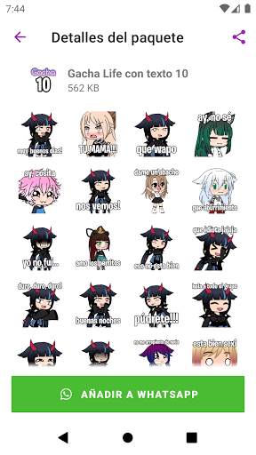 🦄 Stickers de Gacha Life para WhatsApp screenshot 4