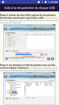 Récupération de données du lecteur USB French Help скриншот 7