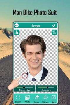 Man Bike Rider Photo Suit screenshot 3