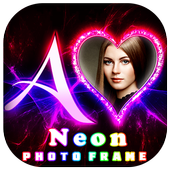 Neon Text Photo Frames icon