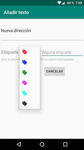 Copia Rápida: pegar / compartir texto e imágenes screenshot 2
