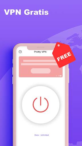 VPN Gratis & Proxy Aman - Pretty VPN screenshot 1