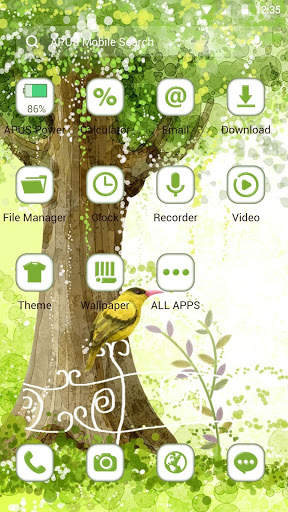 Oil Painting Garden APUS Launcher theme screenshot 2