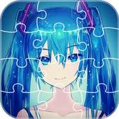 Anime Jigsaw Puzzles Games: Hatsune Miku Puzzle logo