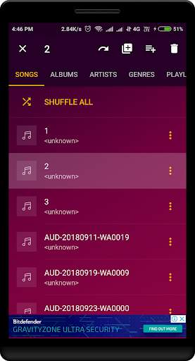 Milky Music Player screenshot 1