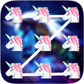 Pony Unicorn Pattern Lock Screen icon