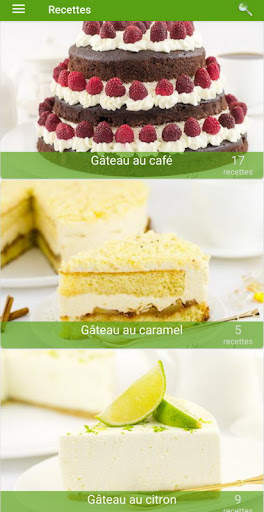 Recettes de gâteaux screenshot 1