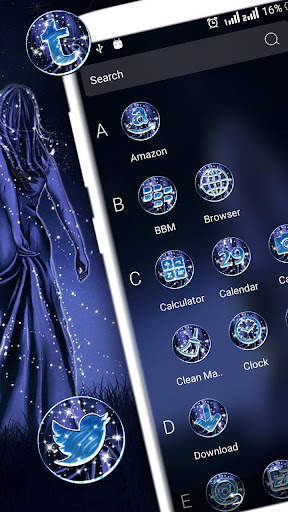 Angel Dark Night Theme screenshot 3