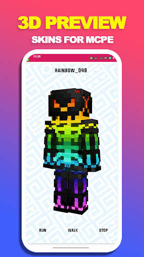 Rainbow Skin For Minecraft PE screenshot 3