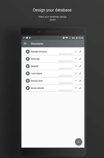 Database Designer - Full free development app screenshot 8