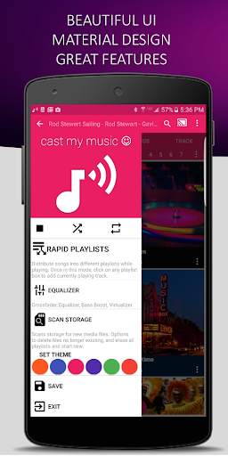 Cast My Music - Play Local Files, Chromecast Audio screenshot 1