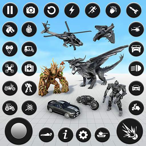 Dragon Robot Tree Robot Game 4.5