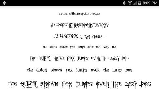 Halloween Fonts for FlipFont screenshot 7