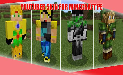 Minecraft skin: Youtubers skin screenshot 1
