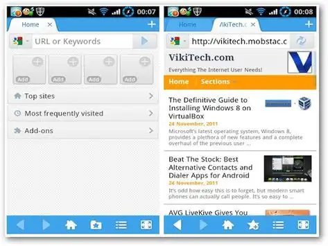 Uc Browser Mini screenshot 3