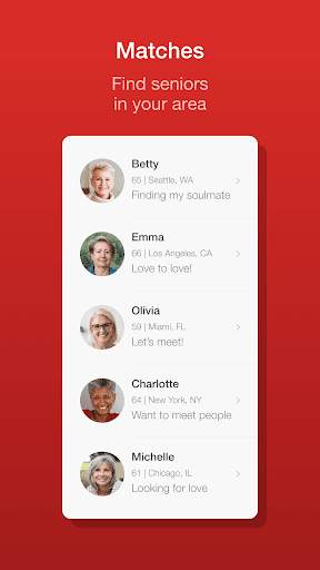 Dating for Seniors App - Meet Mature Singles скриншот 1