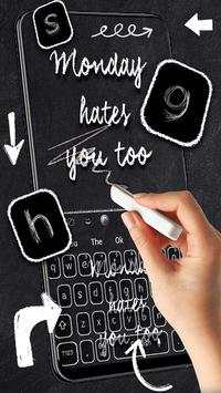 Monday Hates You Too Series Keyboard Theme screenshot 1