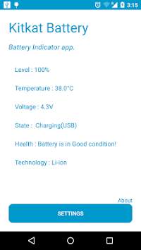 Kitkat Battery Lite screenshot 1