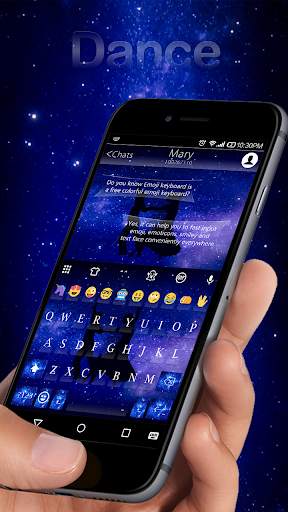 Dancing Emoji Keyboard Theme स्क्रीनशॉट 1
