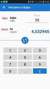 ha to bigha converter - hectare to bigha screenshot 1