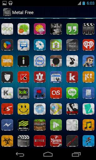 Metal Free(APEX NOVA GO THEME) screenshot 6