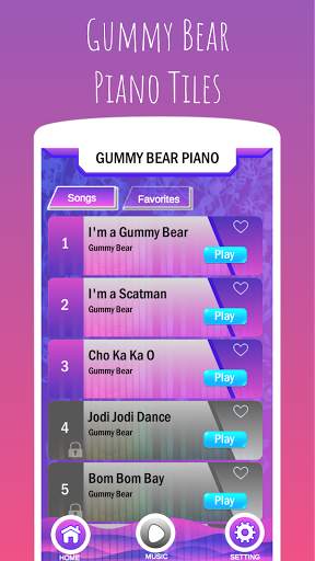 Gummy Bear Piano Tiles screenshot 2