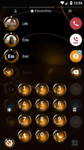 Sphere Orange Phone Theme screenshot 2