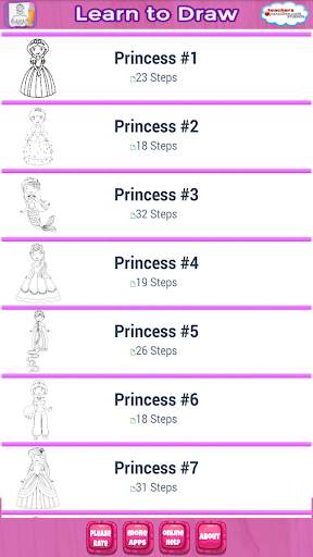 Easy Draw: Learn How to Draw a Princesses & Queens screenshot 1