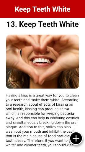 Health Benefits Of KISSING screenshot 3