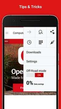 Fast Opera Mini Browser Tips screenshot 1