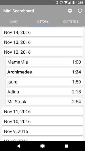 Mini Scoreboard screenshot 2