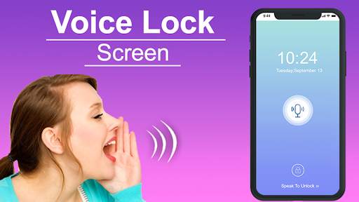 Voice lock screen security app screenshot 1