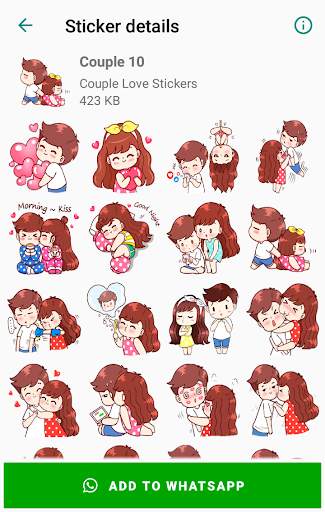 Couple Love Stickers for WhatsApp - Wastickerapps screenshot 7